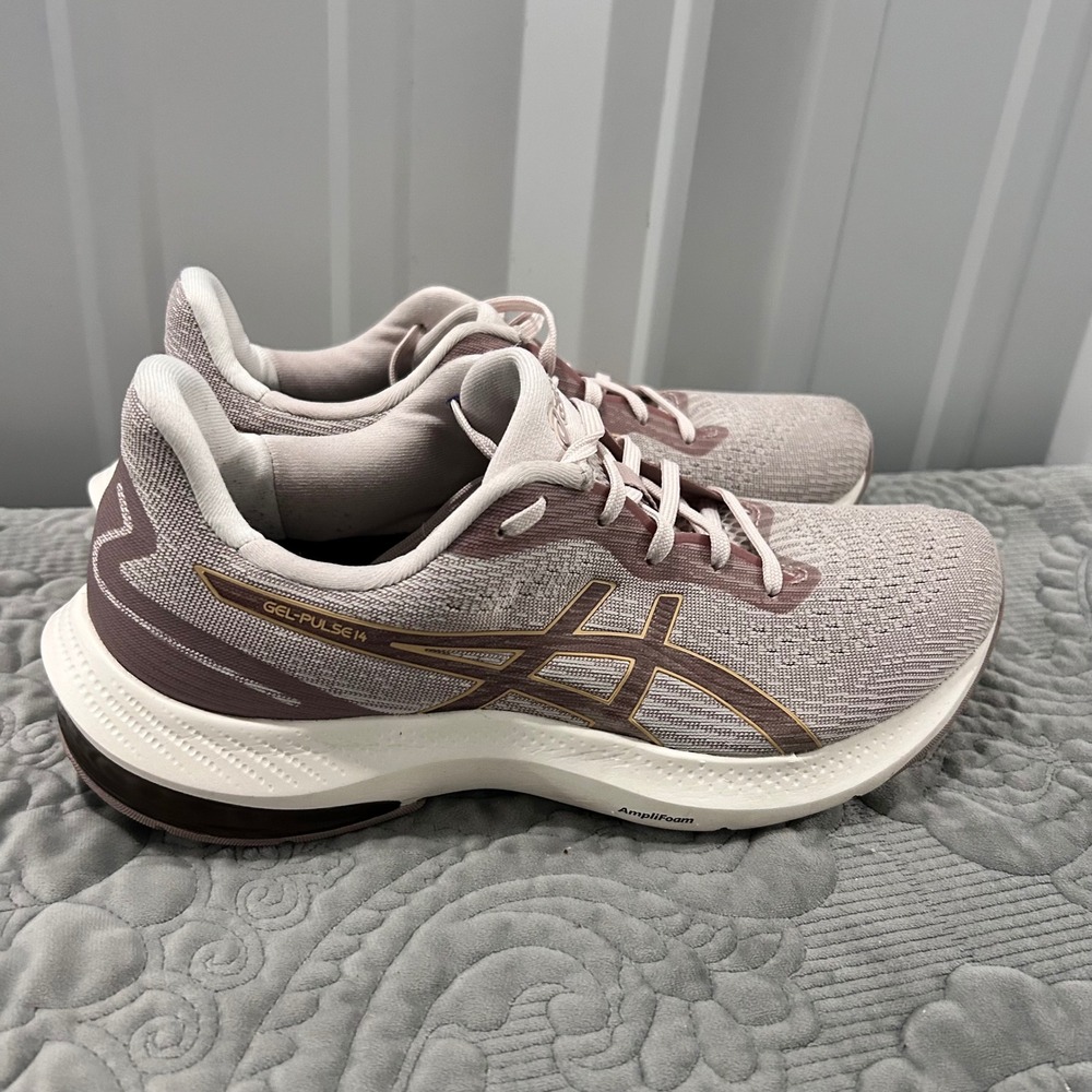 Asics Gel-Pulse 14 Womens Running Walking Shoes Mauve Active Sneakers Sz 10 Gym